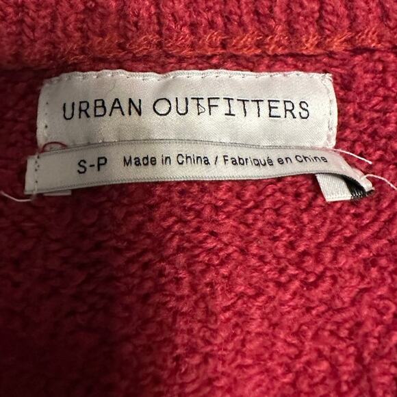 Urban Outfitters Pullover Sweater Women's Size Small Oversized Dolman Red - Picture 4 of 6
